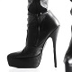 Mistress Troy's black leather boots