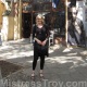 Mistress Troy outside Mr. B Leather in Berlin, Germany