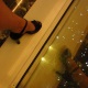 Mistress Troy wears black Varda sandals in Las Vegas